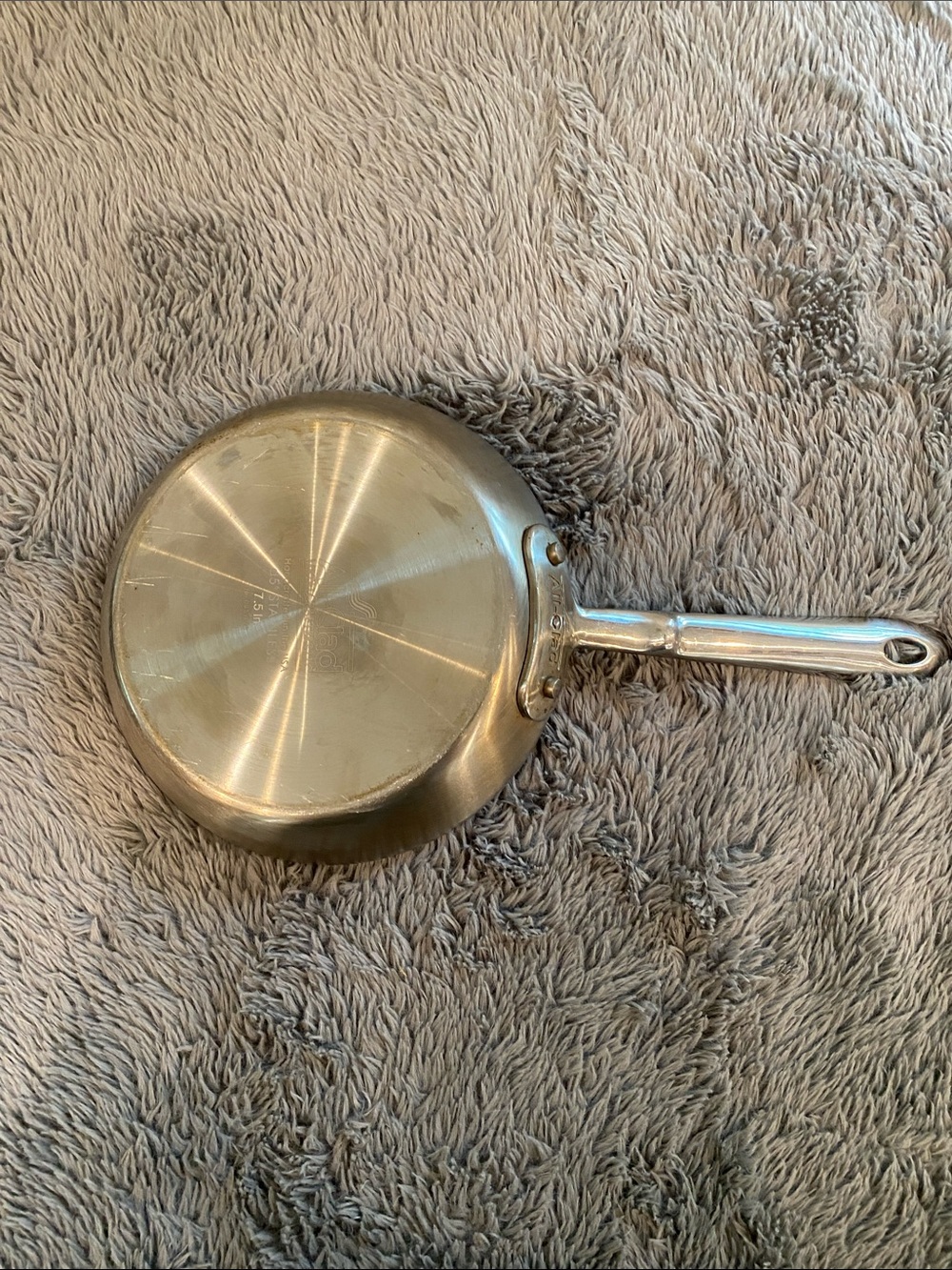 All -Clad Stainless steel 7.5 inch skillet pan used - Picture 4 of 11